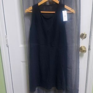 Baleaf Black Ribbed Active Sport Golf Tennis Sleeveless Dress Size Large NWT